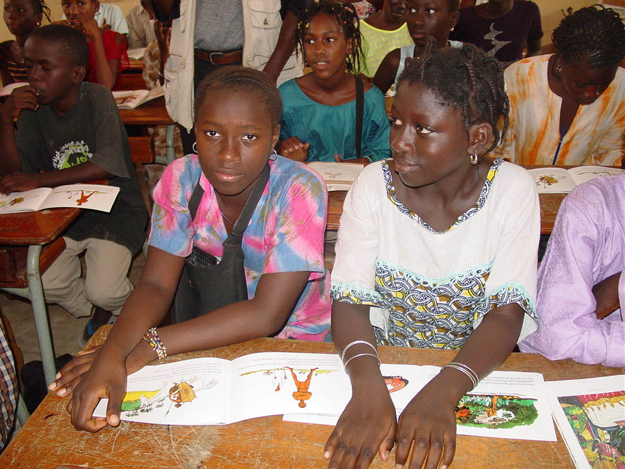 Élèves sénégalais en classe
